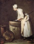 Jean Baptiste Simeon Chardin Cleaning maid oil painting